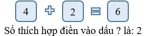 Số thích hợp điền vào dấu ? là: (ảnh 2)