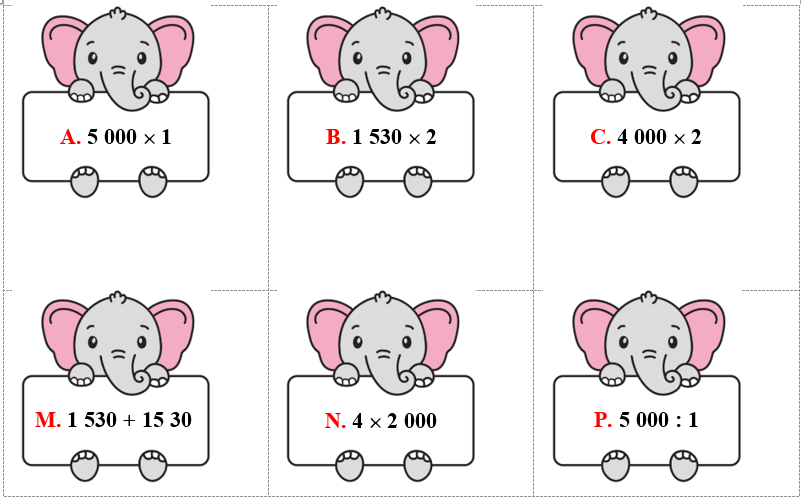 Nối các biểu thức có giá trị bằng nhau. (ảnh 1)