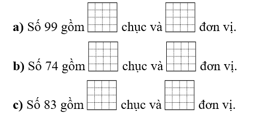  Bài tập cuối Tuần 25 Toán lớp 1 Chân trời sáng tạo có đáp án (ảnh 1)