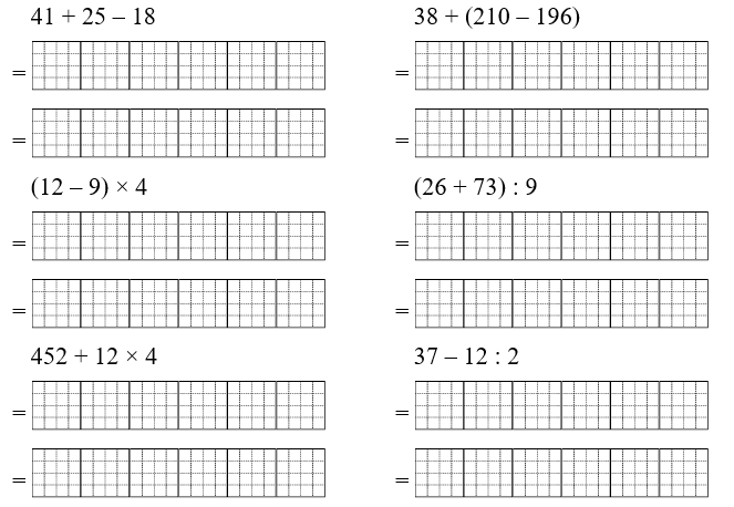 Tính giá trị biểu thức: 41 + 25 – 18 = (ảnh 1)