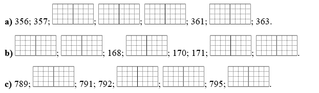 Điền số thích hợp vào ô trống. (ảnh 1)