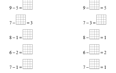 Điền Số? thích hợp 9 – 5 =  (ảnh 1)
