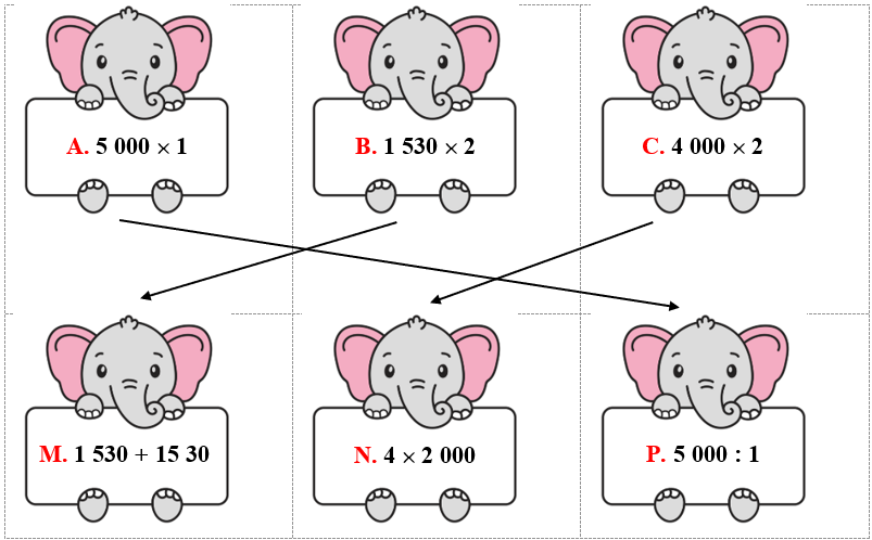 Nối các biểu thức có giá trị bằng nhau. (ảnh 2)