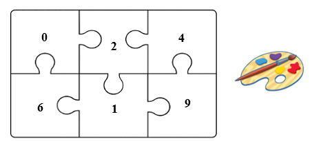 Tô màu vào các số có bé hơn 5: (ảnh 1)