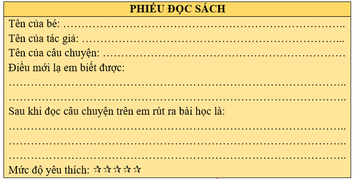 Em hãy hoàn thành phiếu mượn sách ở thư viện dưới đây: (ảnh 1)