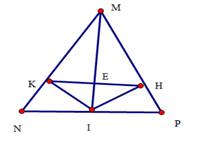 1. Cho tam giác ABC có góc {A} = 30 độ, góc {C} = 48 độ. Tính góc B  2. Cho tam giác MNP có MN = MP. Gọi I là trung điểm của NP (ảnh 1)