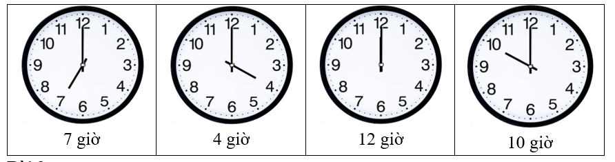 Vẽ kim giờ, kim phút trên đồng hồ cho phù hợp: (ảnh 2)