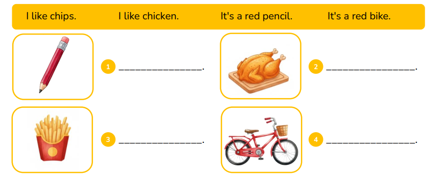 Choose the correct sentence and write. (ảnh 1)