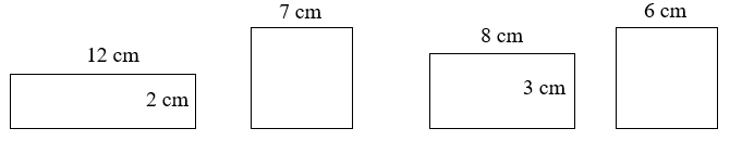 Tô màu vào 2 hình có diện tích bằng nhau. (ảnh 1)