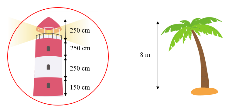 Khoanh vào vật cao hơn. (ảnh 2)