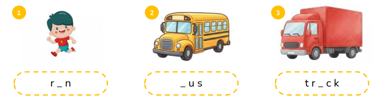 Complete the words.  r _ n  (ảnh 1)