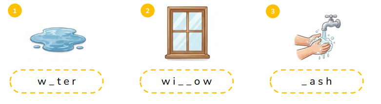 Complete the words.  (ảnh 1)