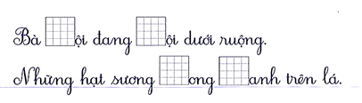Điền l/n vào chỗ trống (2 điểm) (ảnh 1)