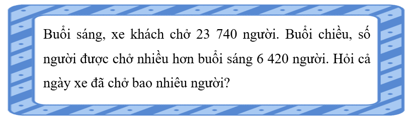 Buổi sáng, xe khách chở 23 740 người. Buổi chiều, số người được chở nhiều hơn buổi sáng 6 420 người. (ảnh 1)
