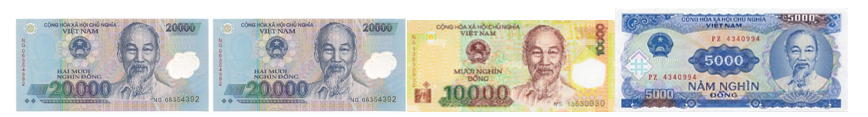 Điền số thích hợp vào chỗ chấm.  Bạn có số tiền sau:  Bạn muốn đổi số tiền trên thành toàn tờ 5 000 đồng. (ảnh 1)