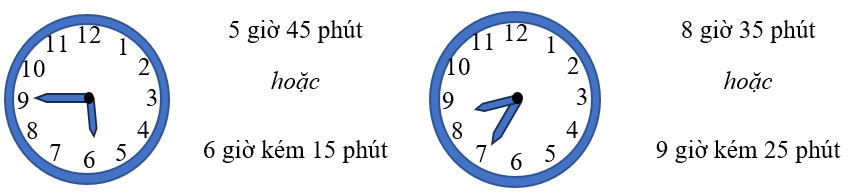 Đồng hồ dưới đây chỉ mấy giờ (ảnh 2)
