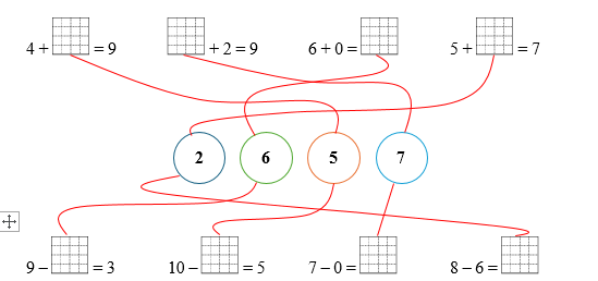 Nối: 4 + ... = 9 (ảnh 2)