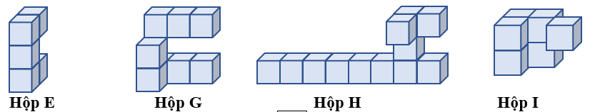Trong một nh&agrave; m&aacute;y sản xuất đồ chơi, c&oacute; c&aacute;c hộp đồ chơi h&igrave;nh E, G, H, I được gh&eacute;p bởi c&aacute;c khối lego nhỏ bằng nhau. (ảnh 2)