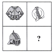 Choose the shape that completes the bottom pair so it shares the same relationship as the top pair. (ảnh 1)