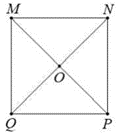 Cho hình vuông MNPQ (như hình vẽ). Phép quay thuận chiều tâm O biến điểm M thành điểm Q thì các điểm N,P,Q tương ứng biến thành các điểm (ảnh 1)