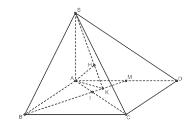Cho h&igrave;nh ch&oacute;p \[S.ABCD\] c&oacute; đ&aacute;y l&agrave; h&igrave; (ảnh 2)