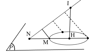 Vậy \[{a^2} + {b^2} + {c^2} = 12\].Mặt kh&aacute;c \[MH = \sqrt {I{M (ảnh 1)