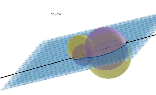 Vậy \[d\left( {A,\left( {BCC'B'} \right)} \right) \approx 3,8\]. (ảnh 1)