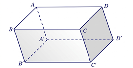 Cho hình hộp ABCD.A'B'C'D'. Khẳng định nào sau đây đúng? (ảnh 1)