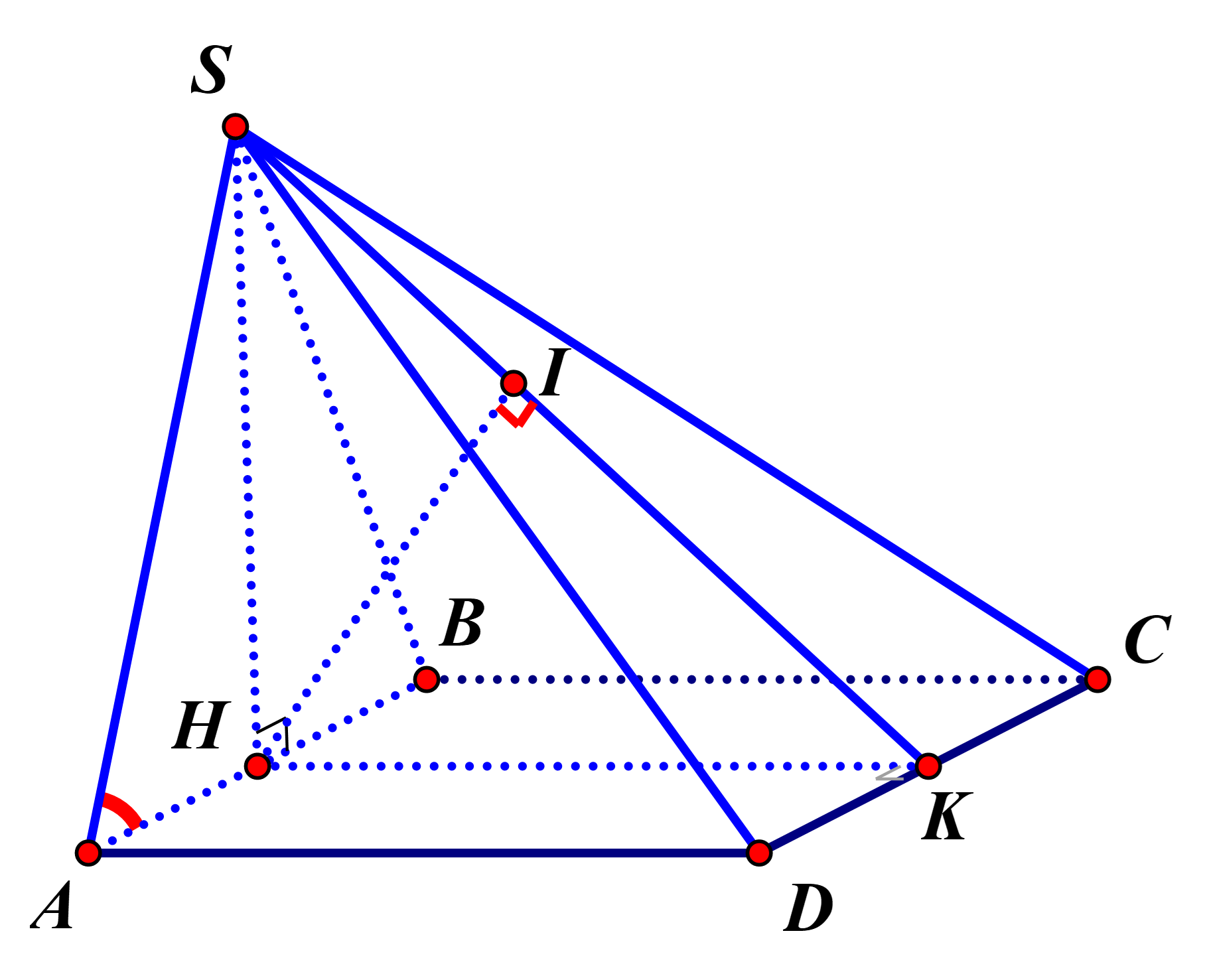 V&acirc;y \(d\left( {AB,SC} \right) = \frac{{\sqrt {12} }}{{\sqrt 7 }} \approx 1,31\). (ảnh 1)