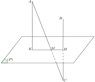 Phương tr&igrave;nh tham số của đường thẳng \(AC\):\(\left (ảnh 1)