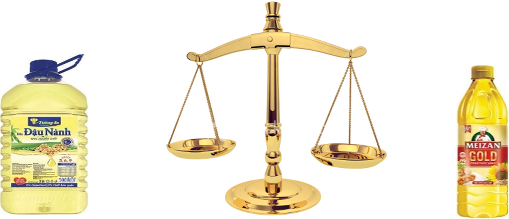 e) Đặt 2 can dầu ăn trên vào 2 đĩa cân thì:   A. 2 đĩa cân thăng bằng	 B. đĩa cân dầu Đậu Nành cao hơn đĩa cân dầu Meizan	 C. đĩa cân dầu Đậu Nành bằng đĩa cân dầu Meizan		 D. đĩa cân dầu Đậu Nành thấp hơn đĩa cân dầu Meizan	 (ảnh 1)
