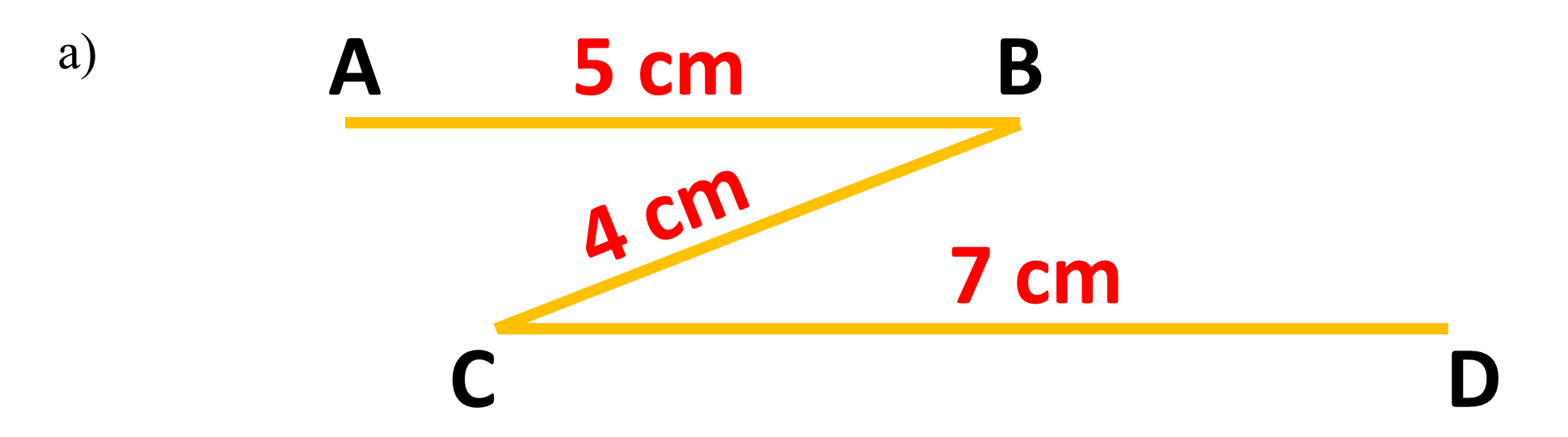 Tính độ dài đường gấp khúc: (ảnh 1)