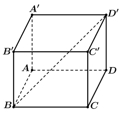 C&acirc;u 11:	Cho h&igrave;nh hộp \[ABCD.A'B'C'D'\]. Vectơ \[\overrightarrow u  = \overrightarrow {BB'}  + \overrightarrow {BA}  + \overrightarrow {BC} \] bằng vectơ n&agrave;o dưới đ&acirc;y? (ảnh 1)