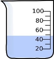 b) Ca nước ở hình bên chứa khoảng bao nhiêu mi-li-lít? 	A. 45 ml                      B. 40 ml 	C. 35 ml                      D. 60 ml (ảnh 1)