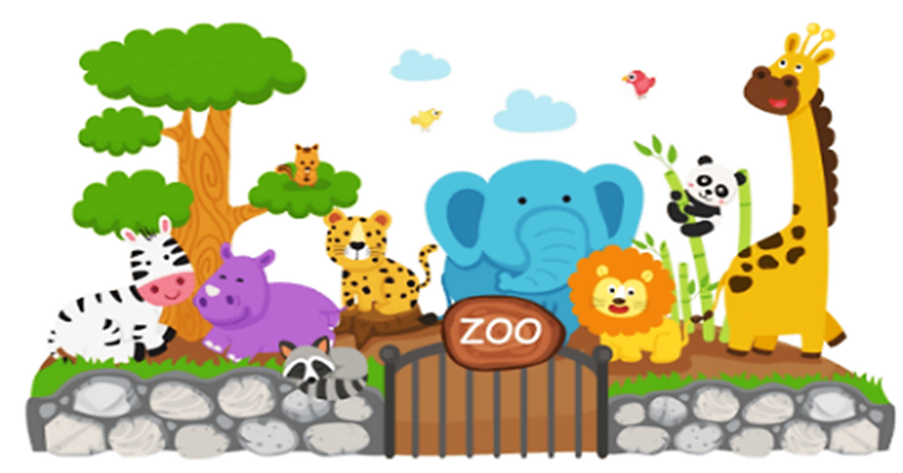 Quan sát tranh và điền từ chắc chắn, có thể, không thể vào ô trống.     Vườn bách thú  .... có hươu cao cổ.  Vườn bách thú .... có gấu trúc mẹ.  Vườn bách thú .... có cá chép. (ảnh 1)