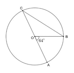 Cho \(\widehat {AOB} = 64^\circ \) như hình vẽ. Số đo của \(\widehat {ACB}\) là A. \(64^\circ .\) B. \(32^\circ .\) C. \(118^\circ .\) D. \(116^\circ .\) (ảnh 1)