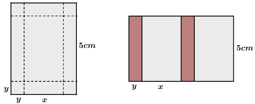Thể t&iacute;ch: \(V = 5xy = 15 \R (ảnh 2)