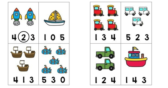 Khoanh tròn vào số thích hợp (theo mẫu): (ảnh 1)