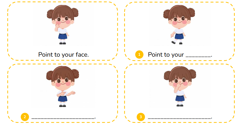 Look and write the sentences.  (ảnh 1)