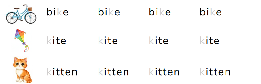 Trace the letters.  (ảnh 1)