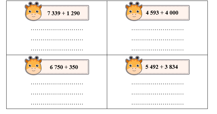 Đặt tính rồi tính.  7 339 + 1 290 (ảnh 1)