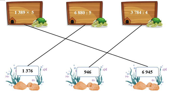 Nối biểu thức 1389x5 (ảnh 2)