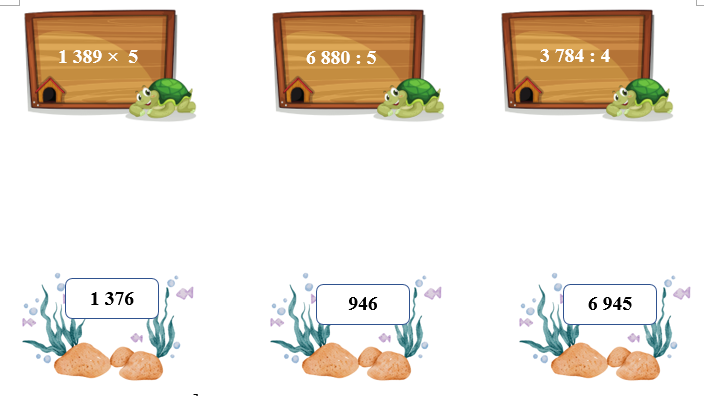 Nối biểu thức 1389x5 (ảnh 1)