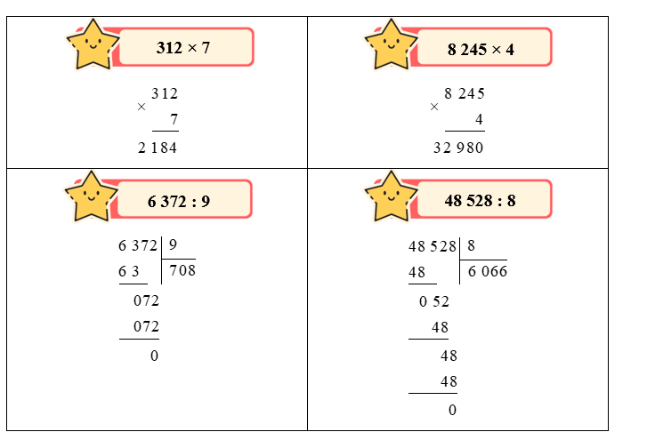 Đặt tính rồi tính.  312 × 7 (ảnh 2)