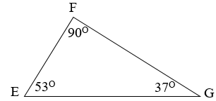 Cho hình vẽ sau. - Góc đỉnh E; cạnh EF, EG có số đo là …… - Góc đỉnh F; cạnh FE, FG có số đo là …… - Góc đỉnh G; cạnh GE, GF có số đo là ……….. (ảnh 1)