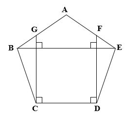 Thực hiện các yêu cầu sau.    a) Viết tên các cặp đoạn thẳng vuông góc với nhau (ảnh 2)