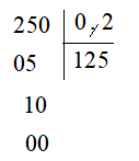 Kết quả của phép tính 25 : 0,2 là: (ảnh 1)