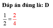 Phân số thích điền vào dấu hỏi chấm (?) là: (ảnh 2)