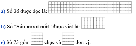 Điền vào ô trống cho thích hợp Số 36 được đọc là (ảnh 1)
