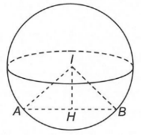 Trong không gian Oxyz, cho điểm I(1; -2; 3). a) Mặt cầu tâm I và bán kính bằng 3 có phương trình: x^2 + y^2 + z^2 – 2x + 4y – 9z + 5 = 0. (ảnh 1)